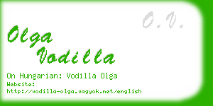 olga vodilla business card